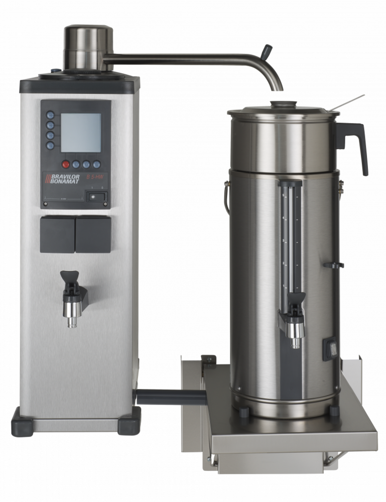 PŘEKAPÁVAČ KÁVY NÁSTĚNNÝ B5 HW W L/R 400V S KOHOUTEM - 1x5L - KOŠOVÉ FILTRY